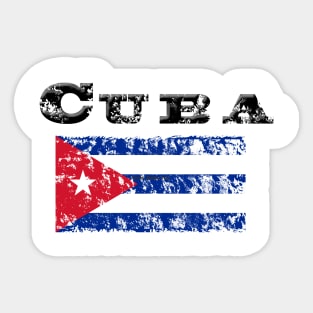 Cuba Flag Sticker